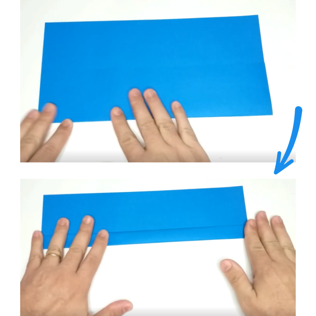 Como dobrar o tubo voador de papel